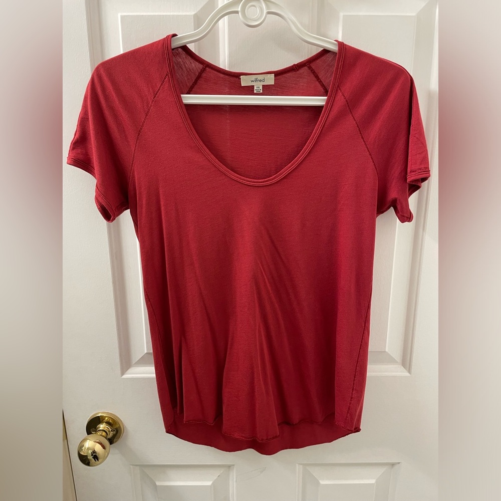 Wilfred scoop-neck loose tee shirt